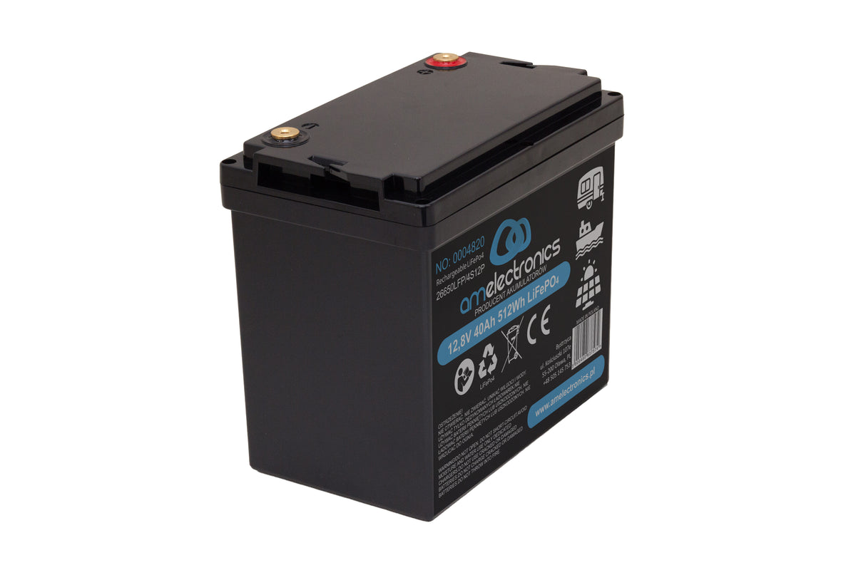 AKUMULATOR LIFEPO4 12,8V 40Ah bez wyświetlacza (4820)