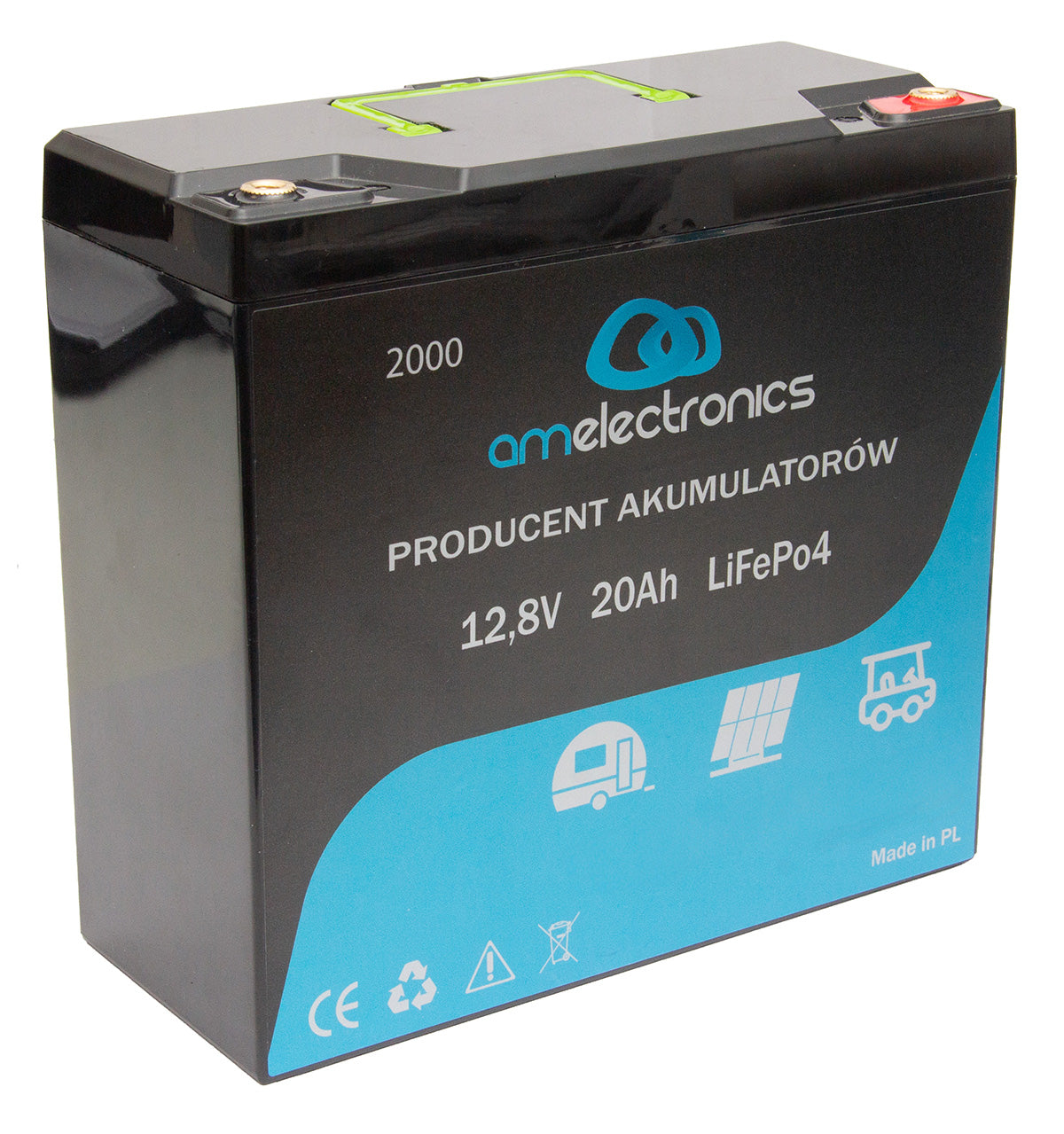 Akumulator pakiet 12,8V 20Ah  (20000mAh) LiFePo4 (2000)